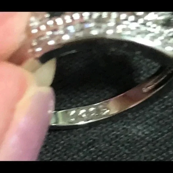 925 Sterling Silver Queen Princess Crown Ring - Picture 4 of 5